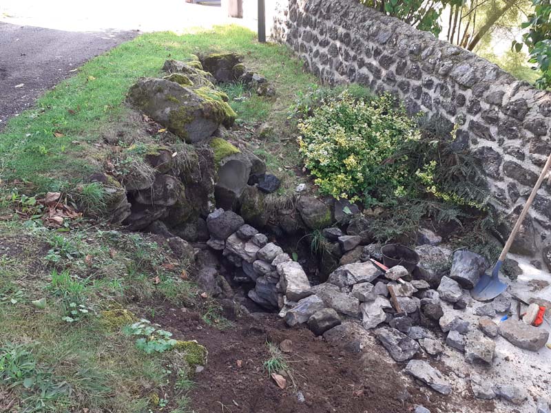 Construction Mur de Driaudes