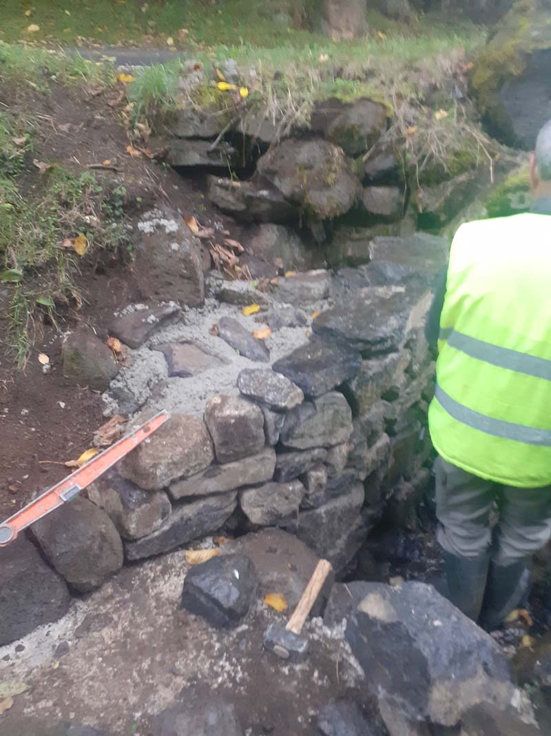 Construction Mur de Driaudes