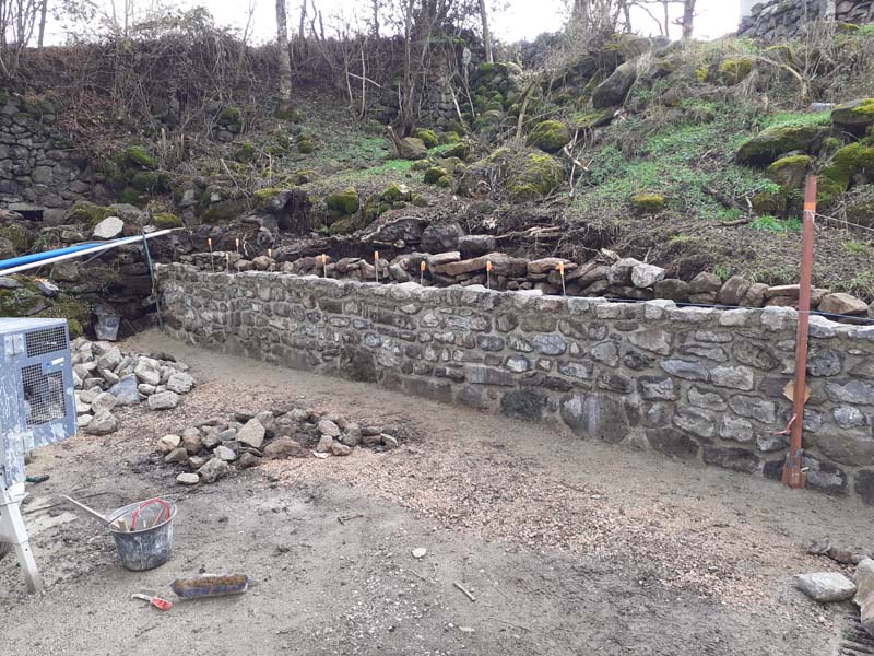 Construction Mur de Driaudes