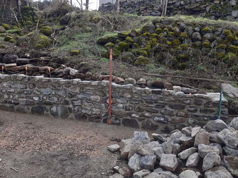 Construction Mur de Driaudes