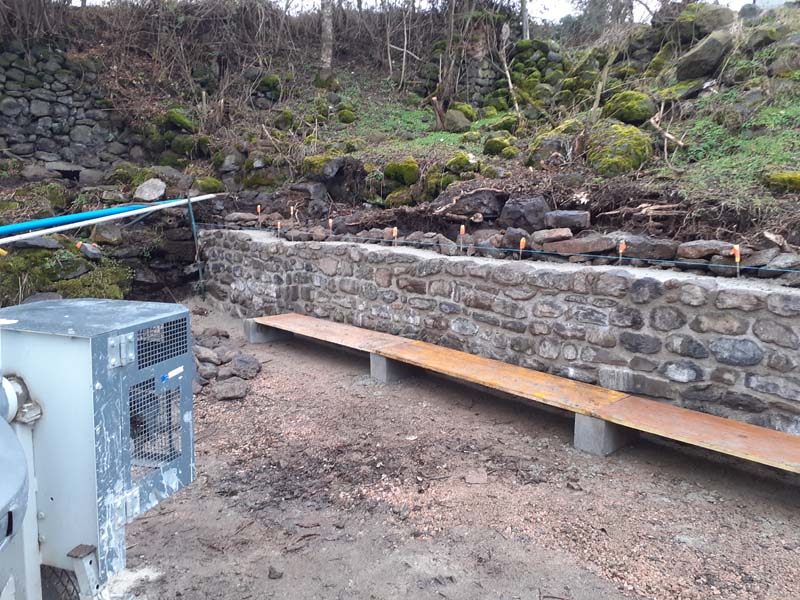 Construction Mur de Driaudes