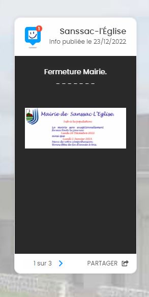 Fermeture Mairie
