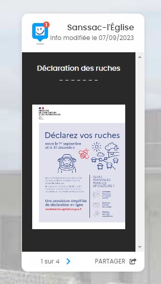 Déclaration des ruches.