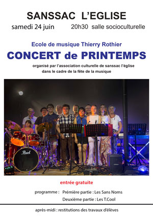 Concert de printemps.