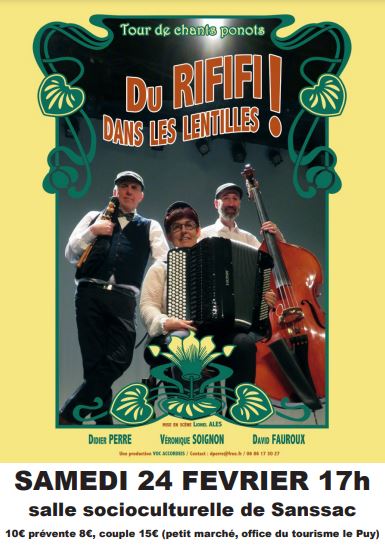 Du rififi dan les lentilles Sam 24 Février.