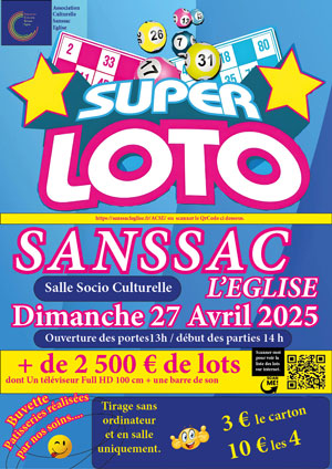 Dim 27 Avril, Super Lotos