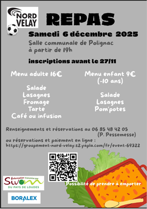 Repas au profit du groupement Nord Velay