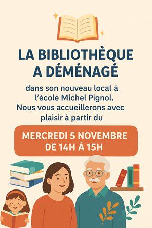 La bibliothèque déménage...