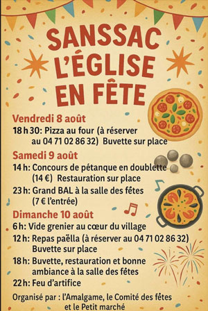 Tout SANSSAC en fête