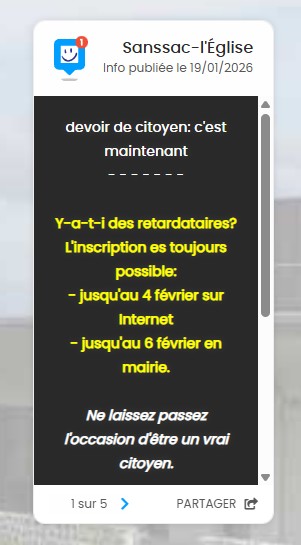 Devoir de citoyen: c'est maintenant.